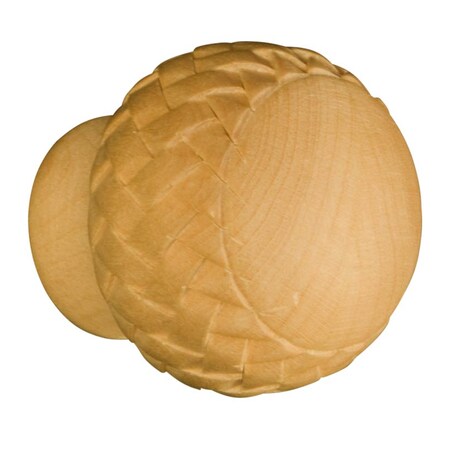 Osborne Wood Products 1 1/2 x 1 1/2 Basketweave Knob in Red Oak 30011O